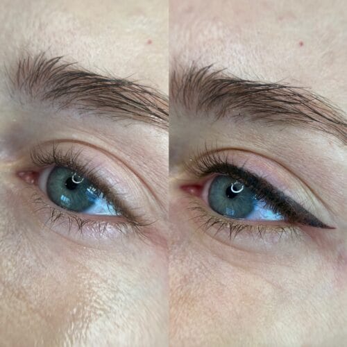 Winged Eyeliner tattoo DAELA Portland by Angela