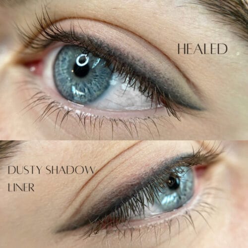 Dusty Shadow Eyeliner Tattoo at Daela Portland by Angela