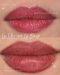 Filler and Lip Blush Tattoo at DAELA Cosmetic Tattoo Portland