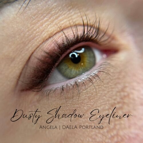 Dusty Shadow Eyeliner Tattoo at Daela Portland by Angela