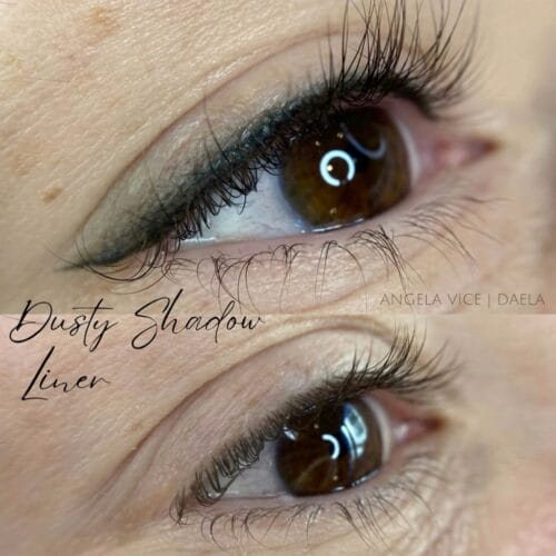 Dusty Shadow Eyeliner Tattoo at Daela Portland by Angela