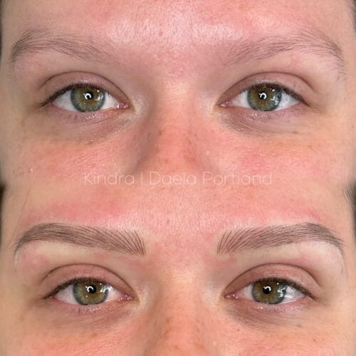 Microblading in Portland Oregon at DAELA Cosmetic Tattoo by Kindra