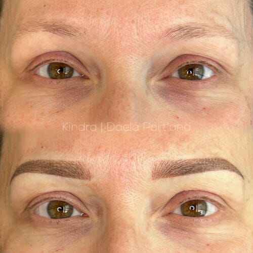 Combo Brows in Portland Oregon at DAELA Cosmetic Tattoo by Kindra