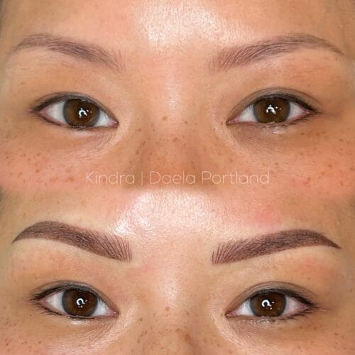 Combo Brows in Portland Oregon at DAELA Cosmetic Tattoo by Kindra