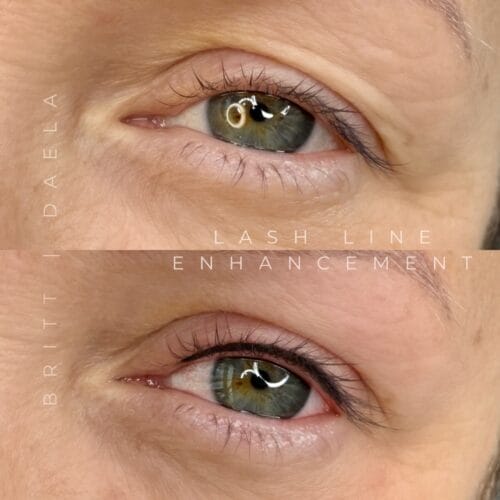 Lash Line Enhancement tattoo in Portland at DAELA by Britt