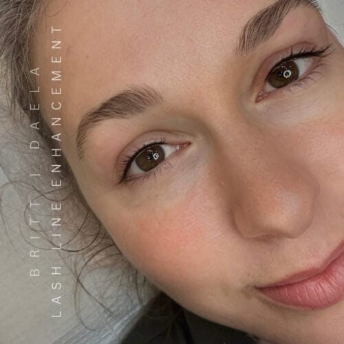 Lash Line Enhancement tattoo in Portland at DAELA by Britt