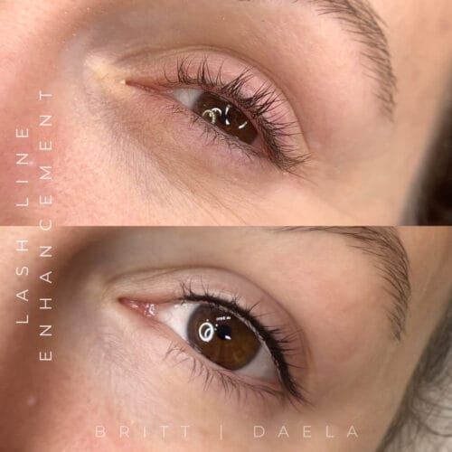 Lash Line Enhancement tattoo in Portland at DAELA by Britt