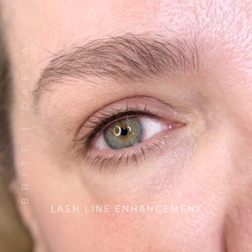 Lash Line Enhancement tattoo in Portland at DAELA by Britt