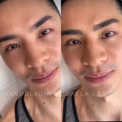 Mens Brow tattoos in Portland at DAELA by Erica