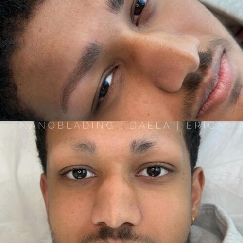 Mens Brow tattoos in Portland at DAELA by Erica
