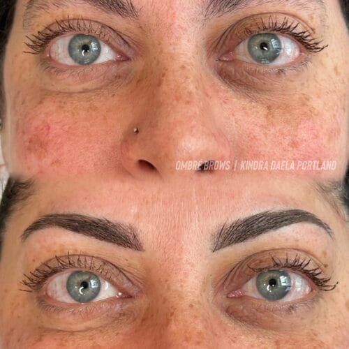 Ombre Powder Brows in Portland at DAELA
