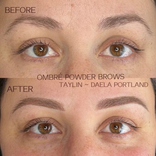 Ombre Powder Brows at DAELA Cosmetic Tattoo Portland-Taylin