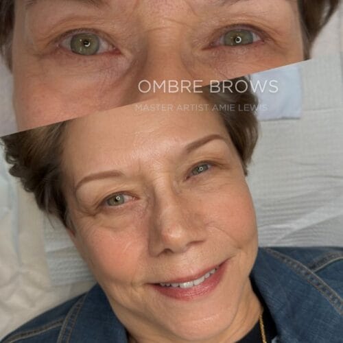 Ombre Brows at Daela Cosmetic Tattoo in Portland by Amie Lewis