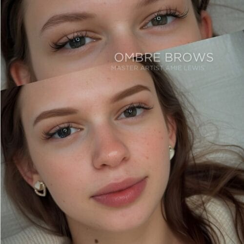 Ombre Brows at Daela Cosmetic Tattoo in Portland by Amie Lewis