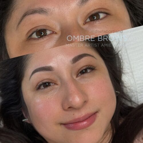 Ombre Brows at Daela Cosmetic Tattoo in Portland by Amie Lewis