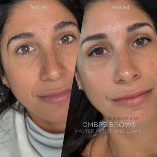 Ombre Brows at Daela Cosmetic Tattoo in Portland by Amie Lewis
