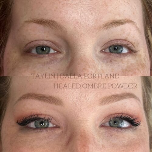 Ombre Powder Brows at DAELA Cosmetic Tattoo Portland-Taylin