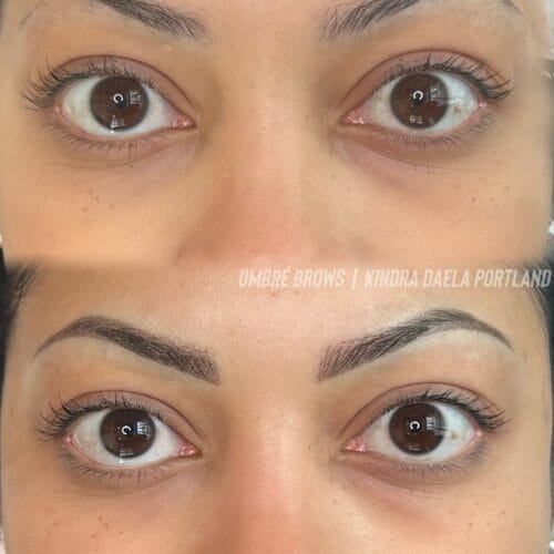 Ombre Powder Brows in Portland at DAELA