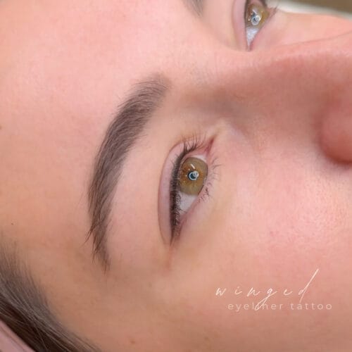 Classic & Winged Eyeliner Tattoo by Britt at DAELA
