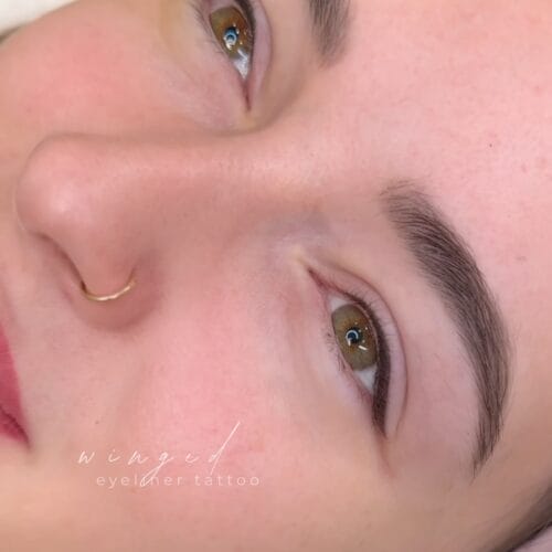 Classic & Winged Eyeliner Tattoo by Britt at DAELA