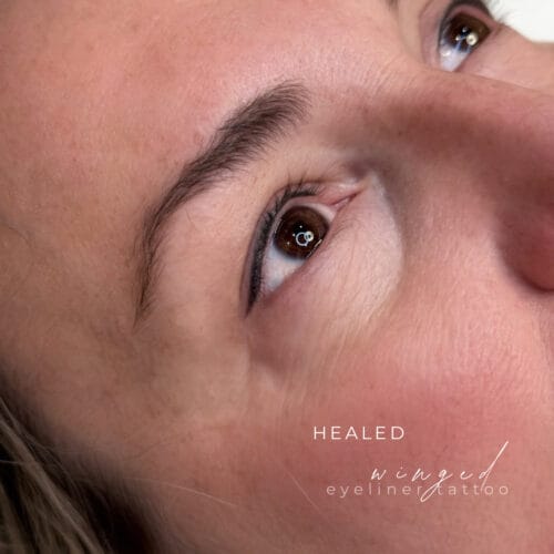 Classic & Winged Eyeliner Tattoo by Britt at DAELA